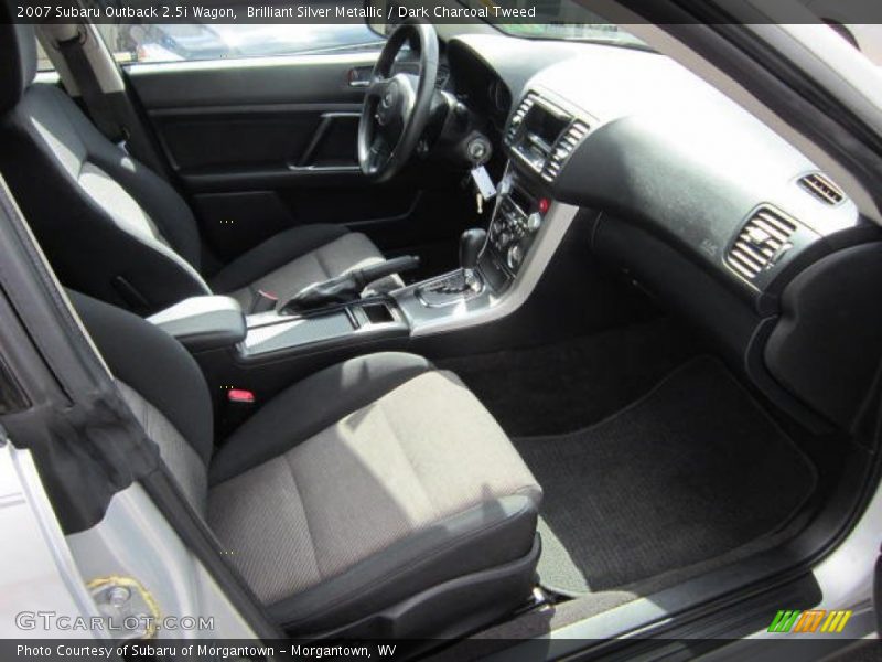 Brilliant Silver Metallic / Dark Charcoal Tweed 2007 Subaru Outback 2.5i Wagon