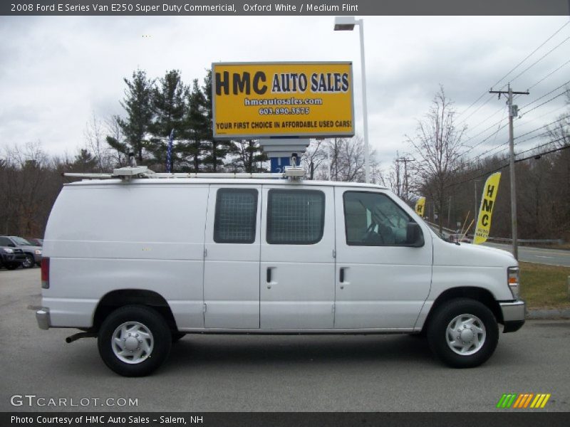 Oxford White / Medium Flint 2008 Ford E Series Van E250 Super Duty Commericial