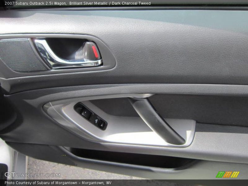 Brilliant Silver Metallic / Dark Charcoal Tweed 2007 Subaru Outback 2.5i Wagon