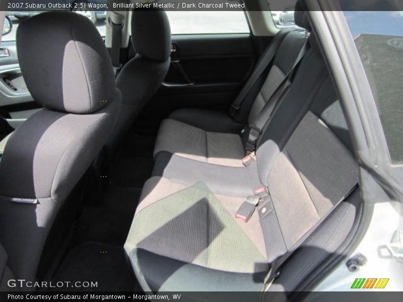 Brilliant Silver Metallic / Dark Charcoal Tweed 2007 Subaru Outback 2.5i Wagon