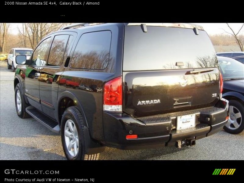 Galaxy Black / Almond 2008 Nissan Armada SE 4x4