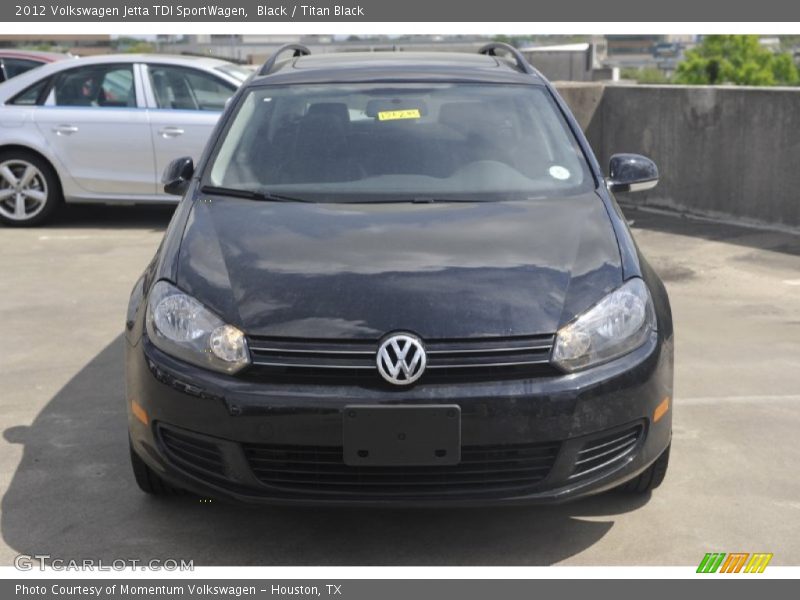 Black / Titan Black 2012 Volkswagen Jetta TDI SportWagen