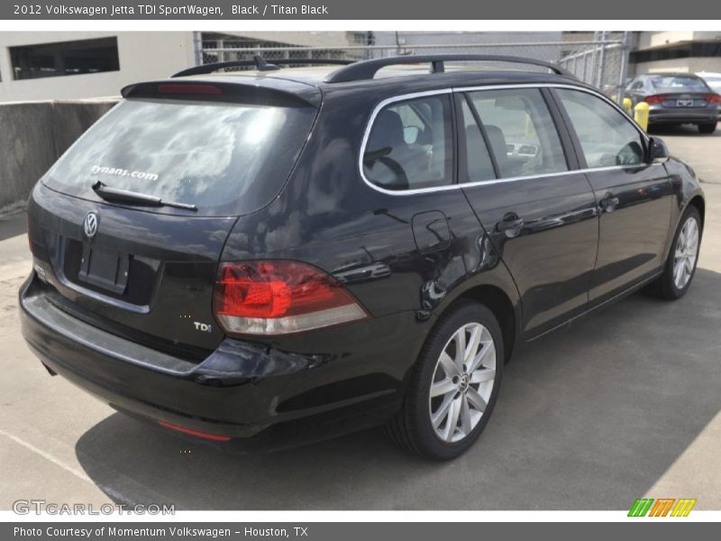 Black / Titan Black 2012 Volkswagen Jetta TDI SportWagen