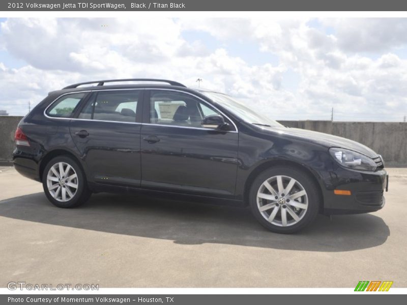 Black / Titan Black 2012 Volkswagen Jetta TDI SportWagen