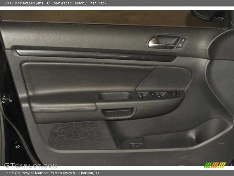 Black / Titan Black 2012 Volkswagen Jetta TDI SportWagen