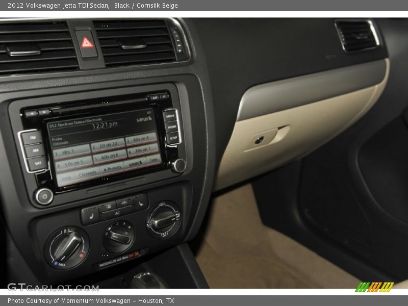 Black / Cornsilk Beige 2012 Volkswagen Jetta TDI Sedan