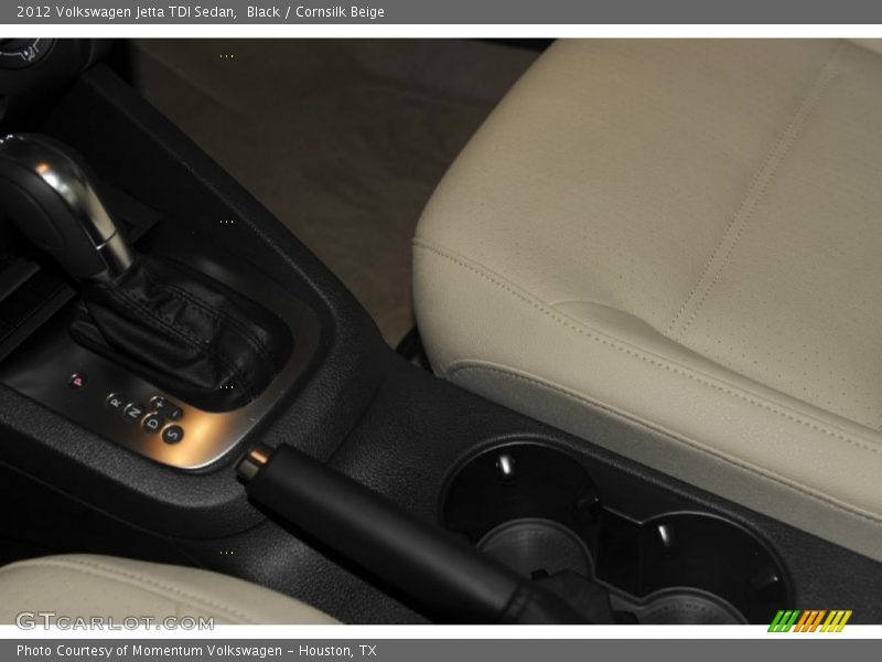 Black / Cornsilk Beige 2012 Volkswagen Jetta TDI Sedan