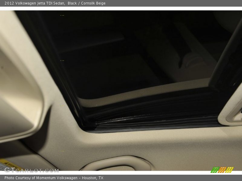 Black / Cornsilk Beige 2012 Volkswagen Jetta TDI Sedan