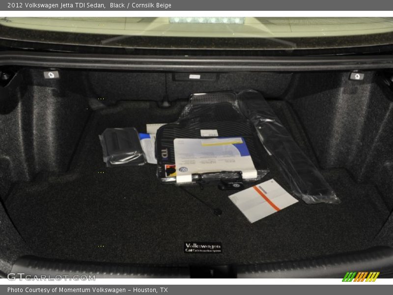 Black / Cornsilk Beige 2012 Volkswagen Jetta TDI Sedan