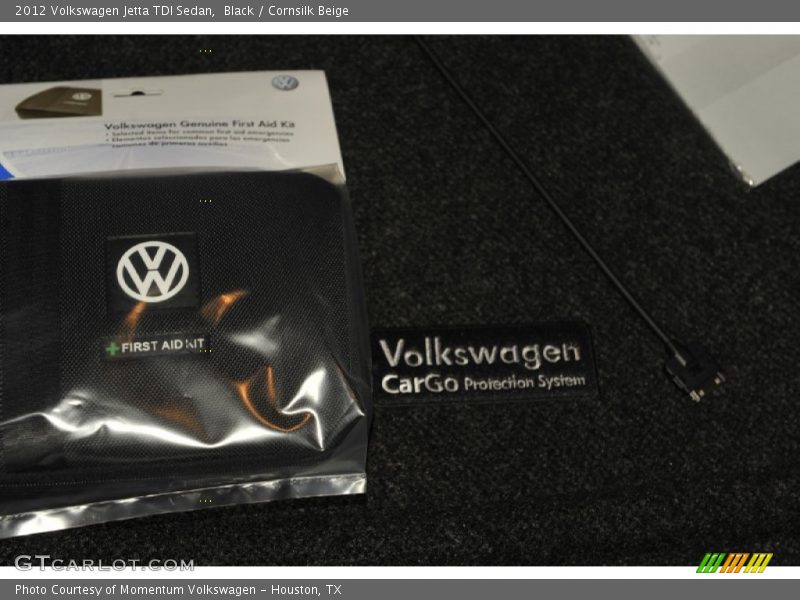 Black / Cornsilk Beige 2012 Volkswagen Jetta TDI Sedan