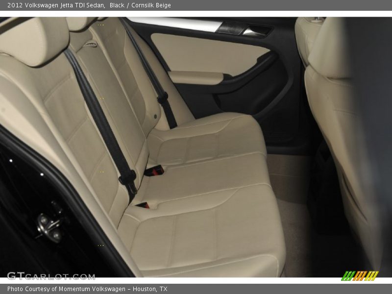 Black / Cornsilk Beige 2012 Volkswagen Jetta TDI Sedan