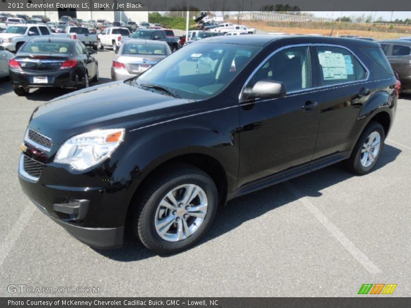 Black / Jet Black 2012 Chevrolet Equinox LS