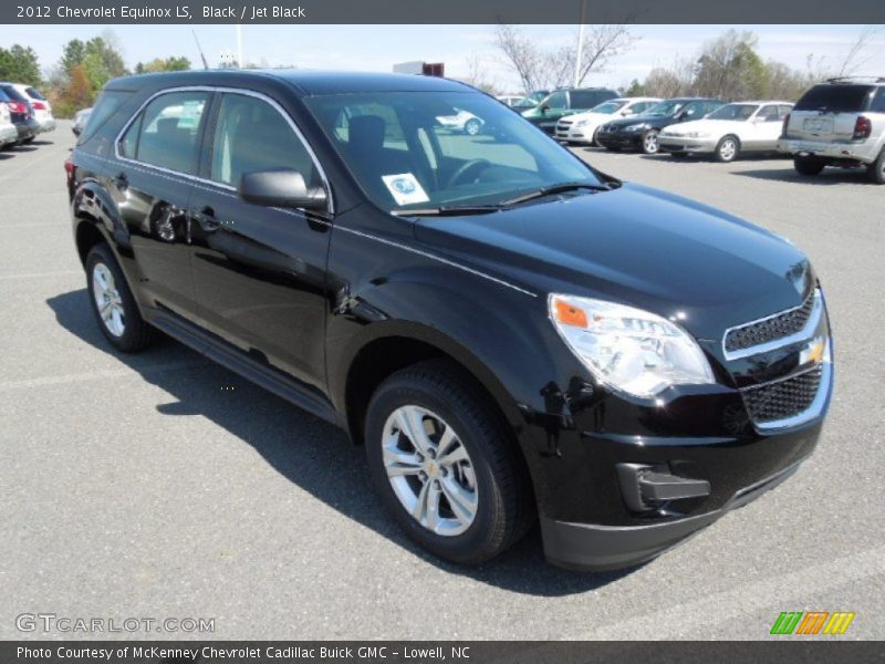 Black / Jet Black 2012 Chevrolet Equinox LS