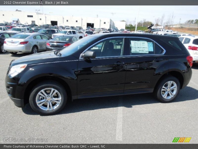 Black / Jet Black 2012 Chevrolet Equinox LS