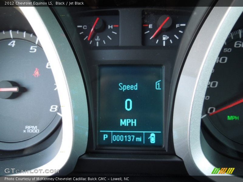 Black / Jet Black 2012 Chevrolet Equinox LS