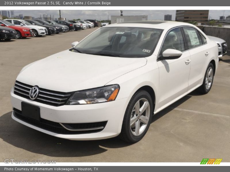 Candy White / Cornsilk Beige 2012 Volkswagen Passat 2.5L SE