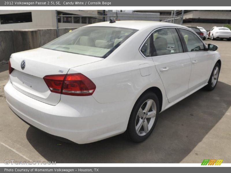 Candy White / Cornsilk Beige 2012 Volkswagen Passat 2.5L SE