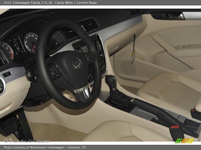 Candy White / Cornsilk Beige 2012 Volkswagen Passat 2.5L SE
