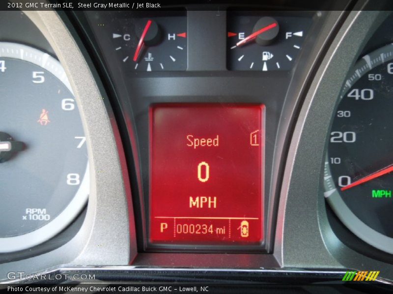 Steel Gray Metallic / Jet Black 2012 GMC Terrain SLE