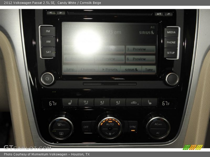 Candy White / Cornsilk Beige 2012 Volkswagen Passat 2.5L SE