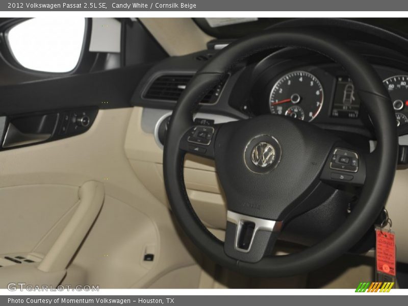 Candy White / Cornsilk Beige 2012 Volkswagen Passat 2.5L SE