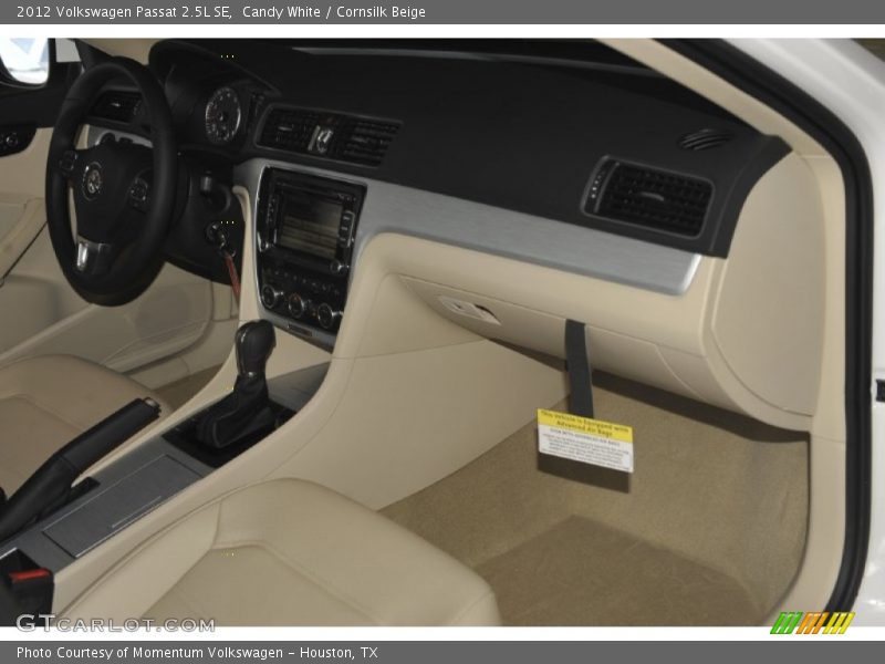 Candy White / Cornsilk Beige 2012 Volkswagen Passat 2.5L SE