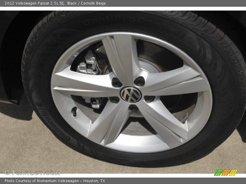 Black / Cornsilk Beige 2012 Volkswagen Passat 2.5L SE