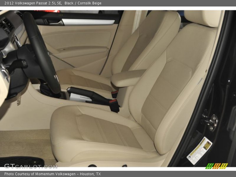 Black / Cornsilk Beige 2012 Volkswagen Passat 2.5L SE