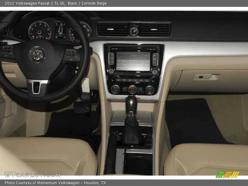 Black / Cornsilk Beige 2012 Volkswagen Passat 2.5L SE