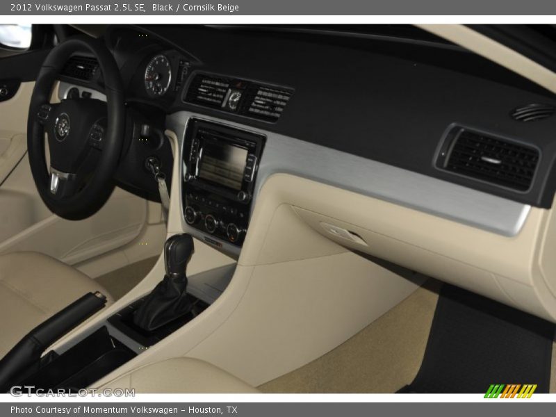 Black / Cornsilk Beige 2012 Volkswagen Passat 2.5L SE