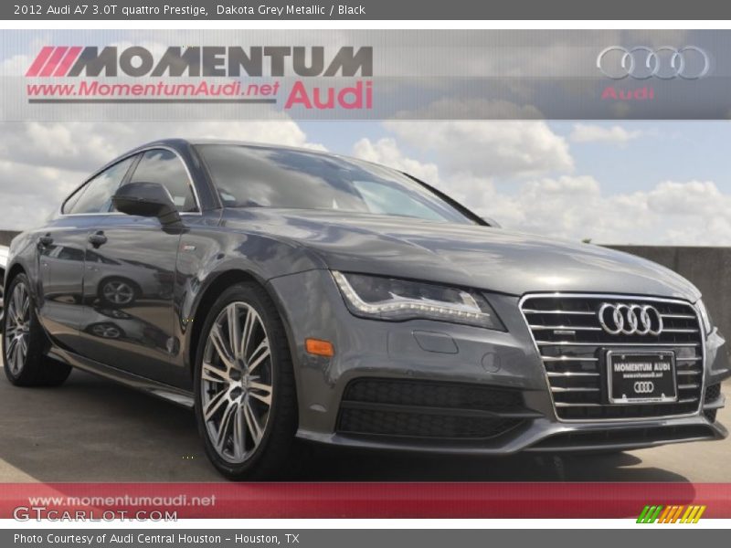 Dakota Grey Metallic / Black 2012 Audi A7 3.0T quattro Prestige