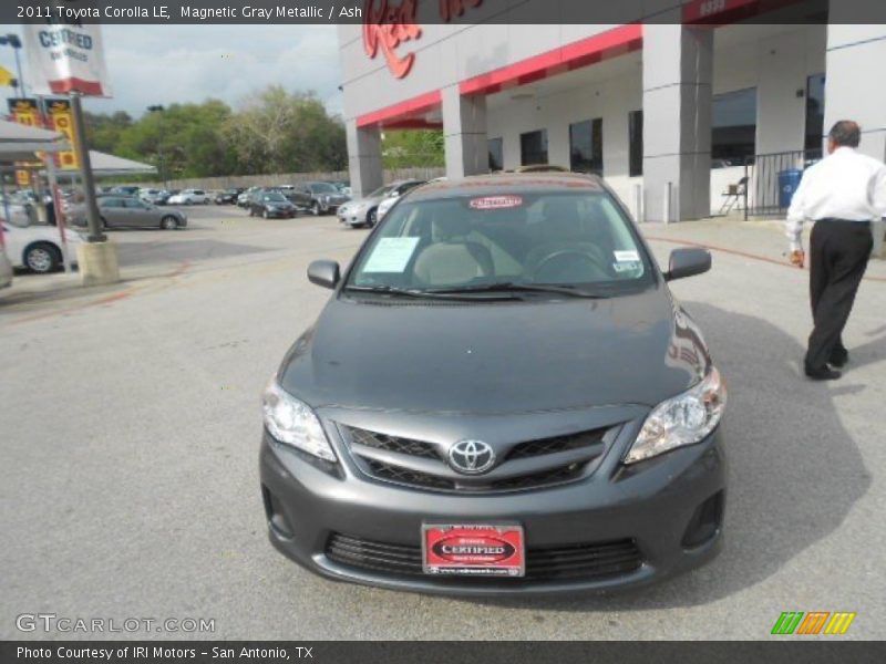 Magnetic Gray Metallic / Ash 2011 Toyota Corolla LE