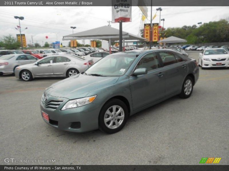 Aloe Green Metallic / Bisque 2011 Toyota Camry LE
