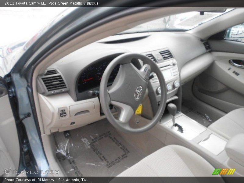 Aloe Green Metallic / Bisque 2011 Toyota Camry LE