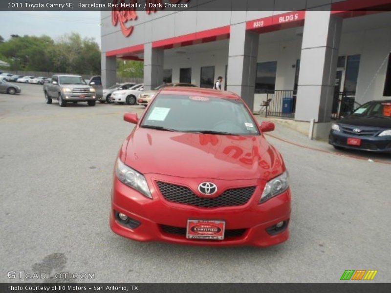 Barcelona Red Metallic / Dark Charcoal 2011 Toyota Camry SE