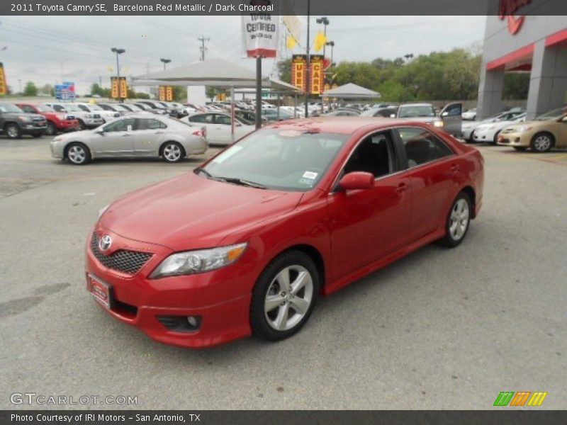 Barcelona Red Metallic / Dark Charcoal 2011 Toyota Camry SE