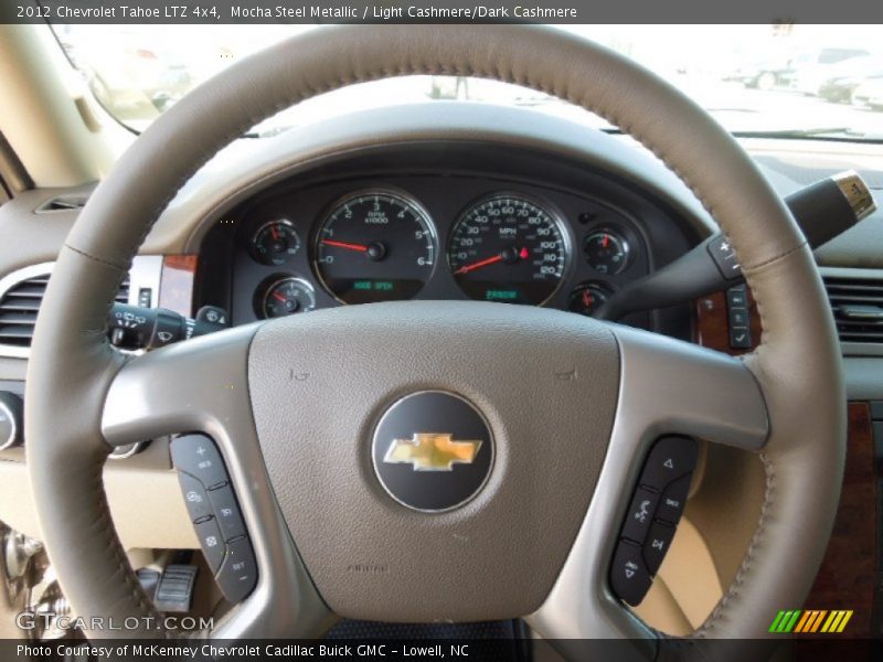 Mocha Steel Metallic / Light Cashmere/Dark Cashmere 2012 Chevrolet Tahoe LTZ 4x4