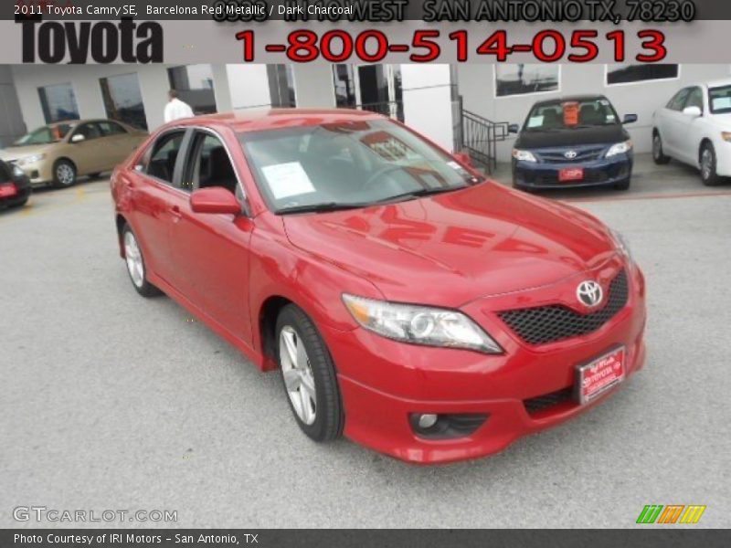 Barcelona Red Metallic / Dark Charcoal 2011 Toyota Camry SE