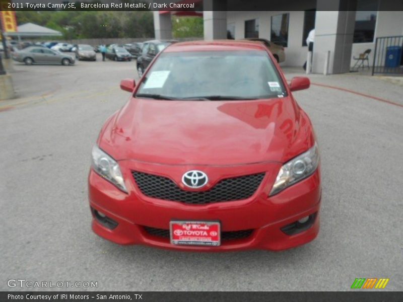 Barcelona Red Metallic / Dark Charcoal 2011 Toyota Camry SE