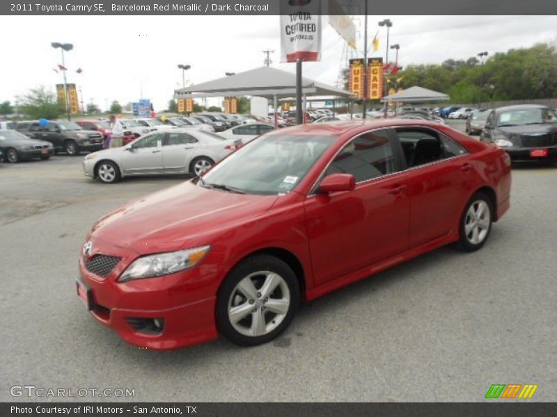 Barcelona Red Metallic / Dark Charcoal 2011 Toyota Camry SE