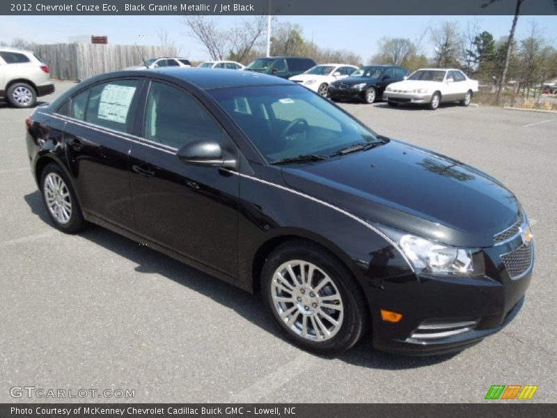 Black Granite Metallic / Jet Black 2012 Chevrolet Cruze Eco