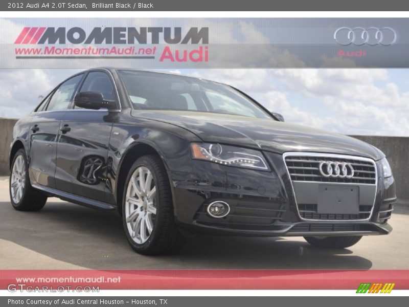 Brilliant Black / Black 2012 Audi A4 2.0T Sedan