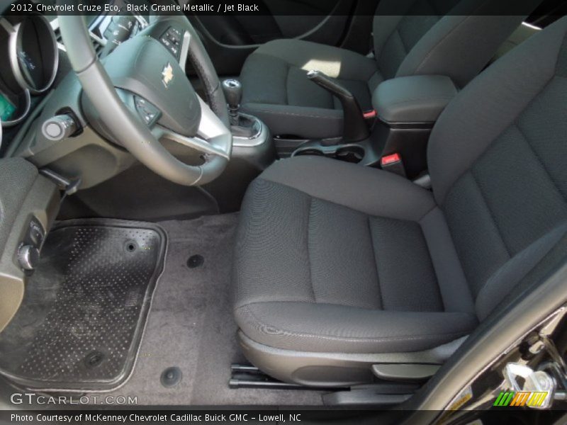 Black Granite Metallic / Jet Black 2012 Chevrolet Cruze Eco