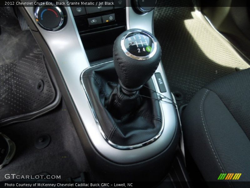 Black Granite Metallic / Jet Black 2012 Chevrolet Cruze Eco