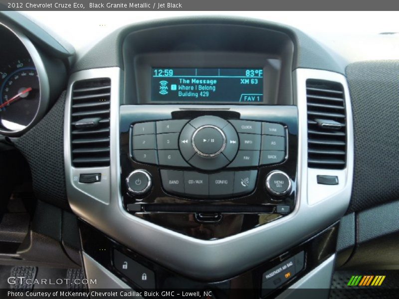Black Granite Metallic / Jet Black 2012 Chevrolet Cruze Eco
