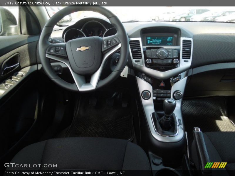 Black Granite Metallic / Jet Black 2012 Chevrolet Cruze Eco