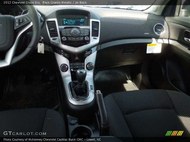 Black Granite Metallic / Jet Black 2012 Chevrolet Cruze Eco