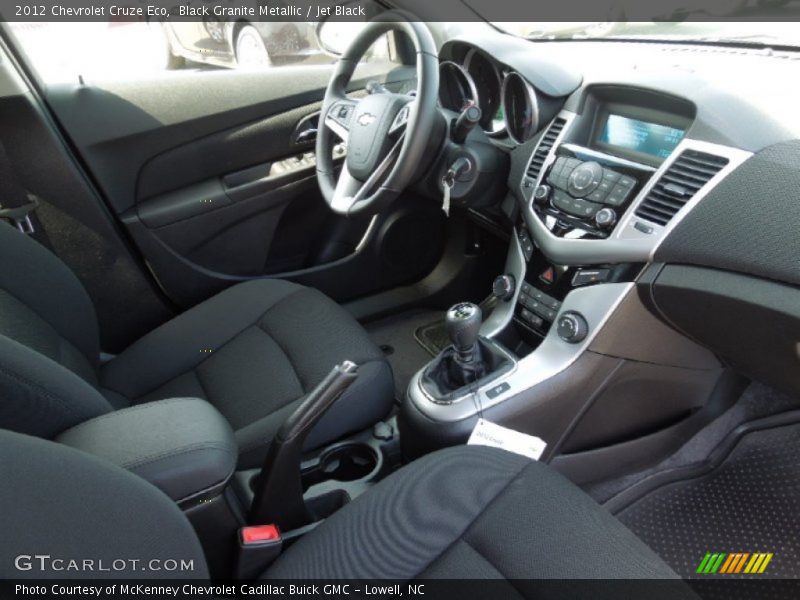 Black Granite Metallic / Jet Black 2012 Chevrolet Cruze Eco