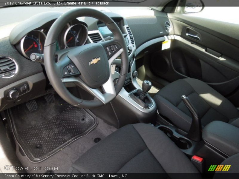 Black Granite Metallic / Jet Black 2012 Chevrolet Cruze Eco