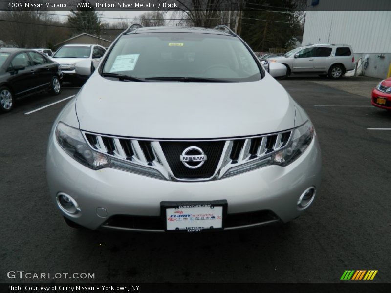 Brilliant Silver Metallic / Black 2009 Nissan Murano LE AWD